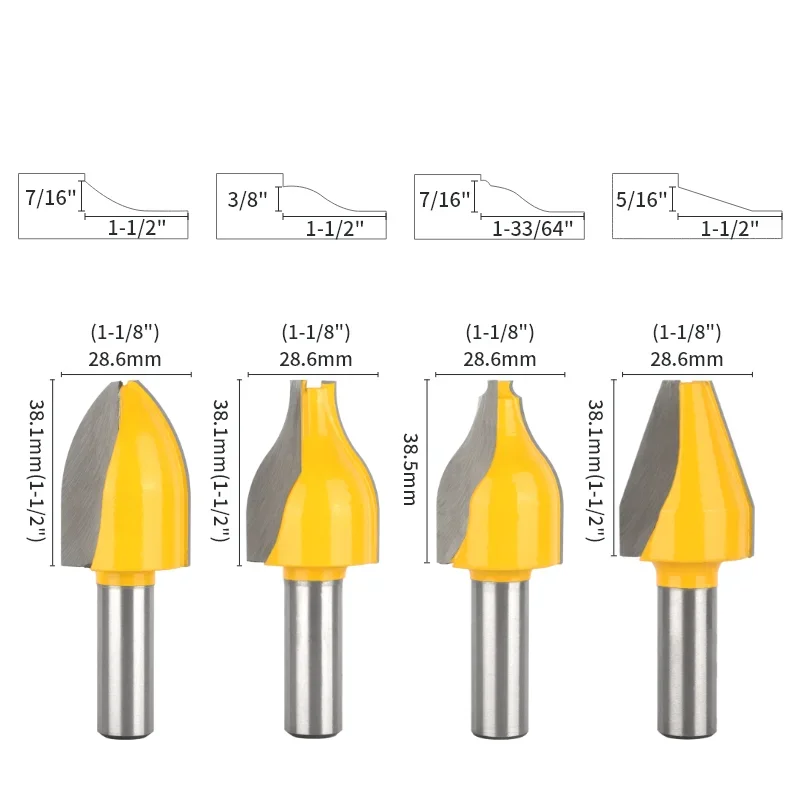 Raised Panel Bit Router Bit Wood Cutters Woodworking Milling Cutter For Wood Bit Face Mill Carbide Cutter