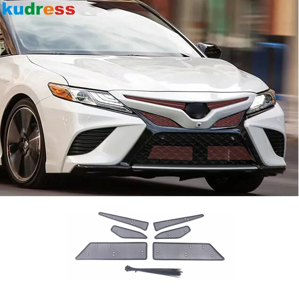 

Для Toyota Camry 70 SE XSE TRD 2018 2019 2020 2021 2022 2023 Автомобильная передняя решетка, защита от насекомых, сетка, аксессуары