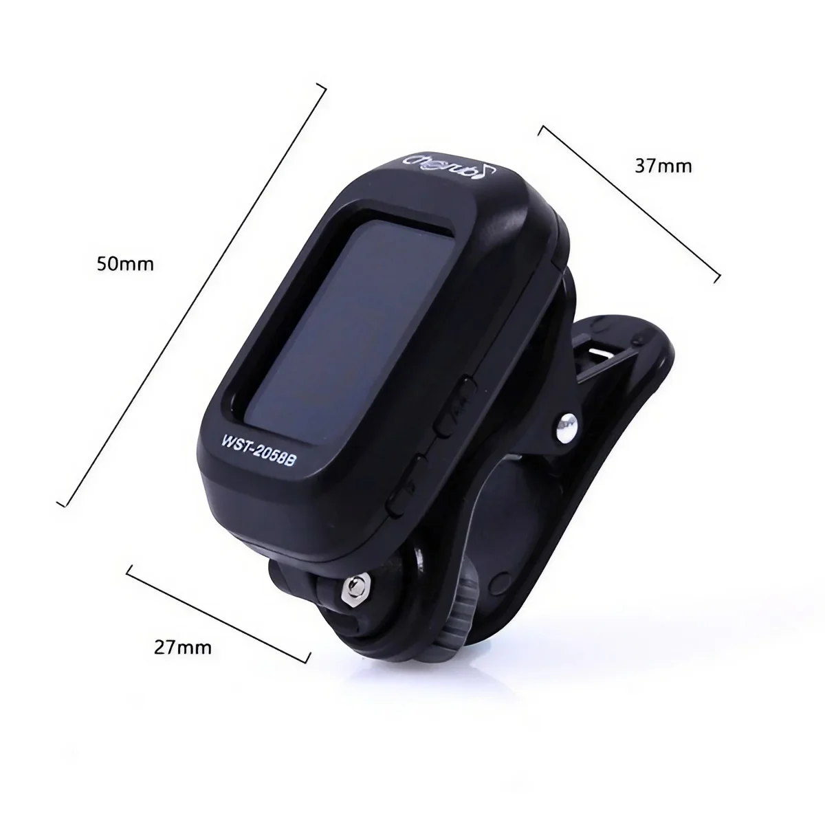 Digital Acoustic Clip-on Guitar Tuner Rotatable Clips on The Tuner LCD Display Colour Acoustic Guitar Bass Ukulele Guitar