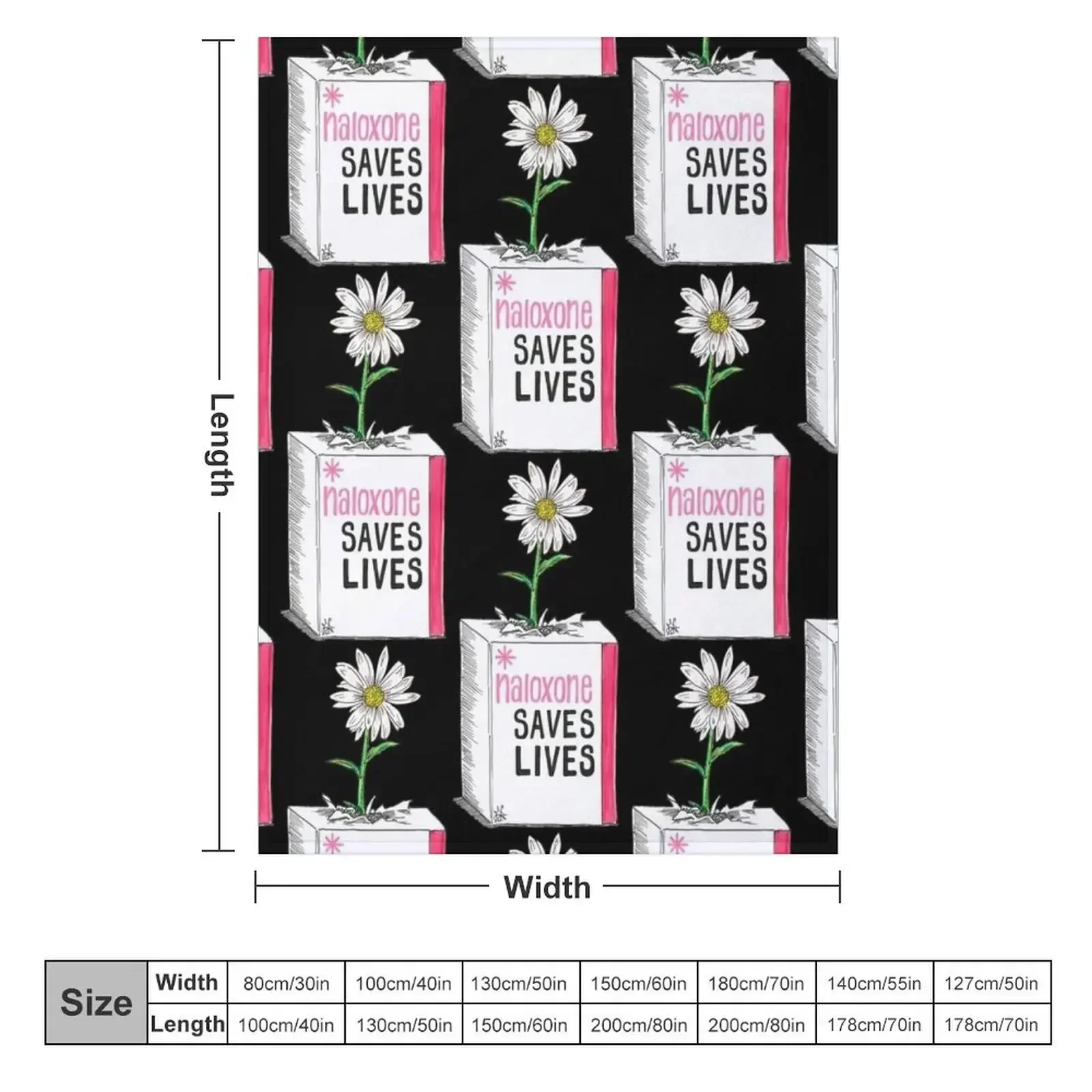 Narcan/Naloxone Box - Overdose Awareness Throw Blanket Thin Summer Winter beds Decoratives wednesday Bed Fashionable Blankets