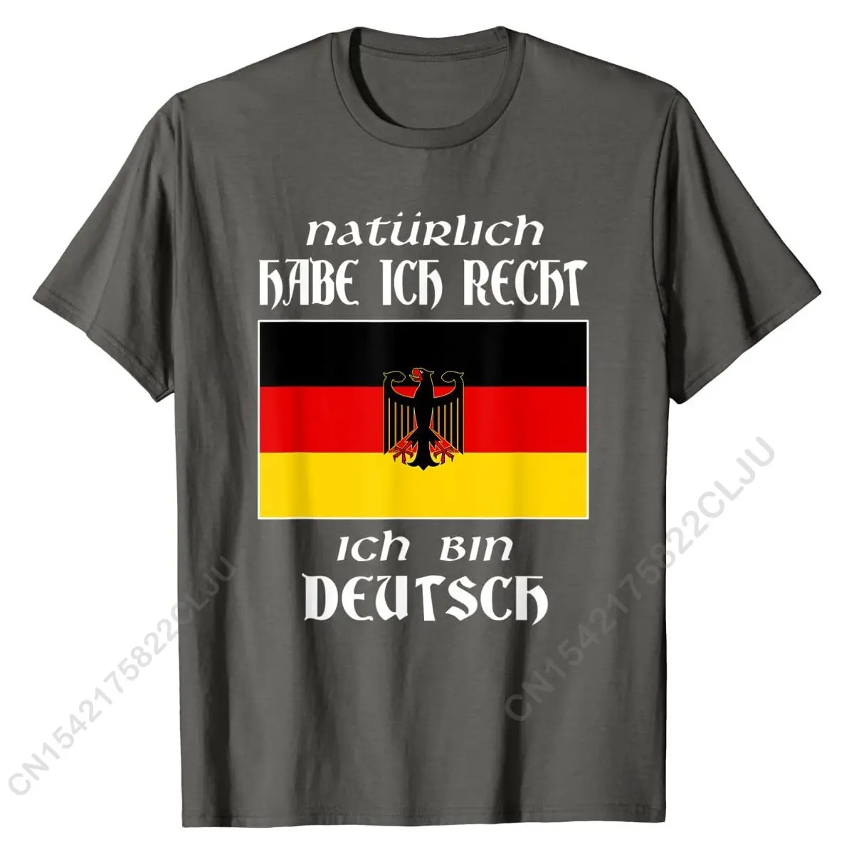 Ich Bin Deutsch T-shirt Funny German Language Germany Saying Casual T Shirt Cotton Man Tshirts Casual Brand New