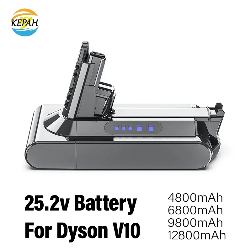 

2024 Dyson V10 25,2 В 12800 мАч SV12 аккумуляторная батарея для Dyson V10 Absolute сменная пушистая циклонная батарея для пылесоса