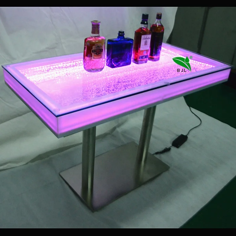 Imagem -05 - Led Bar Counter Tabletop Glass Tabletop Night Club Mobiliário Personalizado Venda Quente Moderno