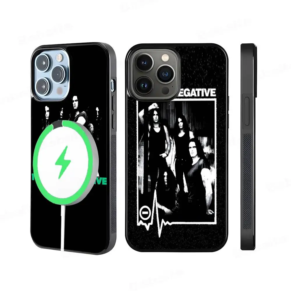 

Rock Band T-Type O Negative Music Phone Case Magnetic Case For IPhone 16 15 Pro Max Plus For Magsafe Wireless Charge Cover
