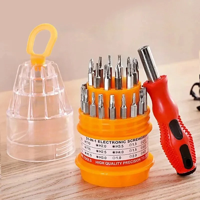 

31PC Pagoda Type Universal Screwdriver Multitool Set Manual Combination Maintenance Driver Screw Batch Mobile Phone Repair