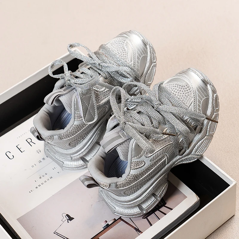 

2025 New Style Children's Spring Autumn Version Breathable Mesh Sports Shoes Casual Running Shoes for Boys and Girls