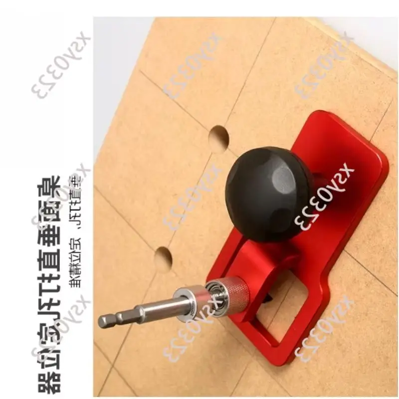 Vertical Handheld Spherical Hole Drilling Tool with Drill Bit Sleeve Precise Punching Equipment for Accurate Hole Making