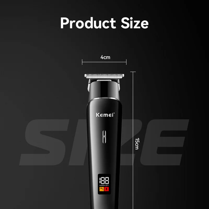 Kemei KM-1113 Electric Hair Clippers and Trimmers Man Professional Cordless Hair Cutting Machine Rechargeable USB Home Appliance