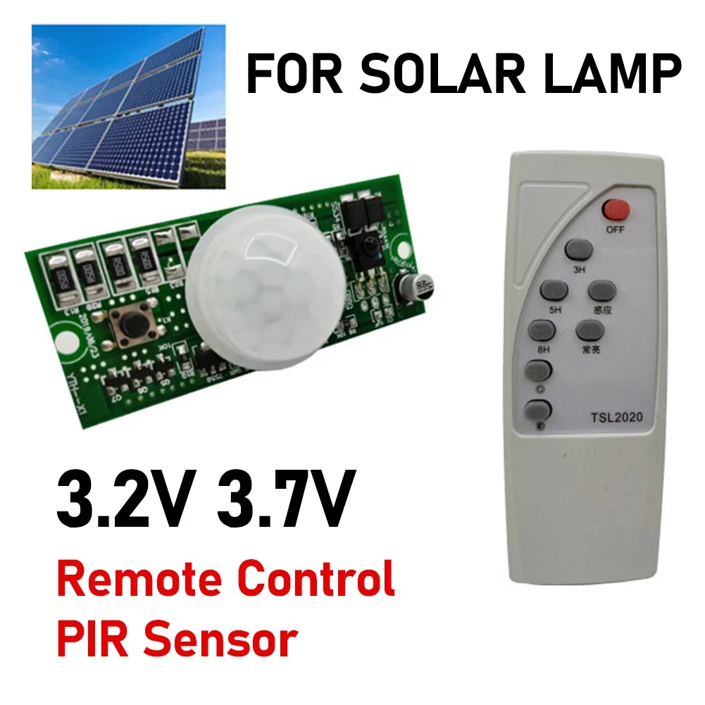 3.2V 3.7V Pilot zdalnego sterowania PIR Solar Zintegrowany czujnik lampy ulicznej Płytka drukowana Kontroler trybu indukcji słonecznej