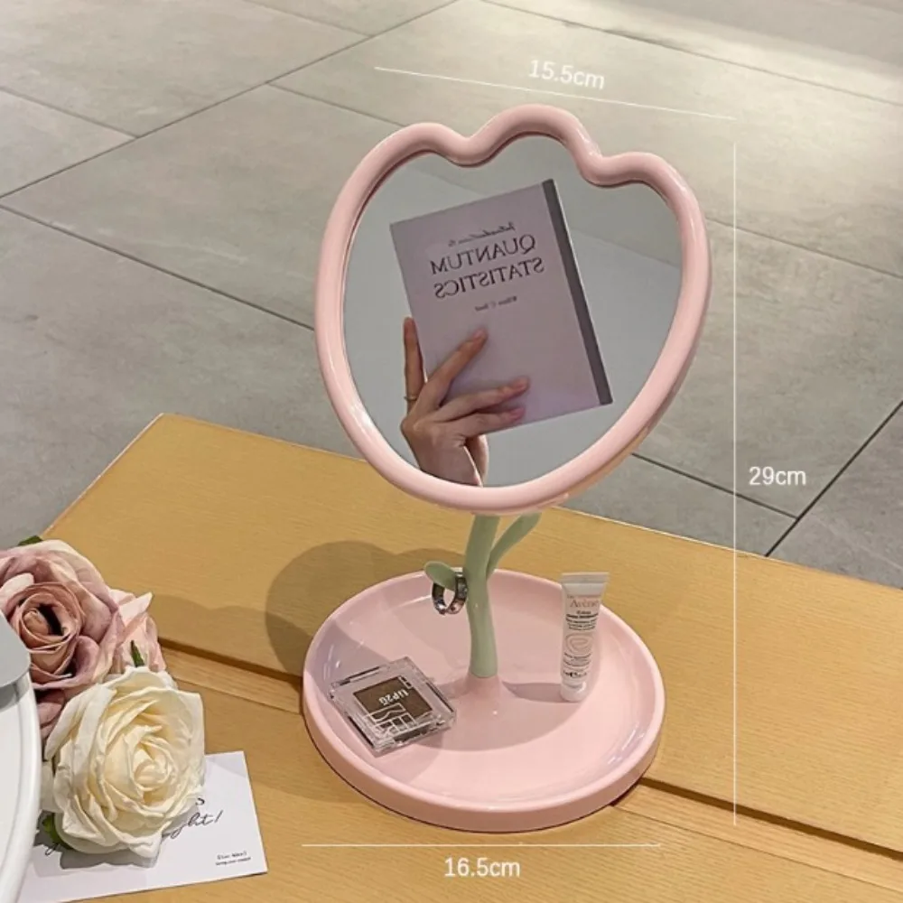 New Tulip Desktop Makeup Mirror High-definition Detachable Dressing Mirror Versatile Table Mirror Gift