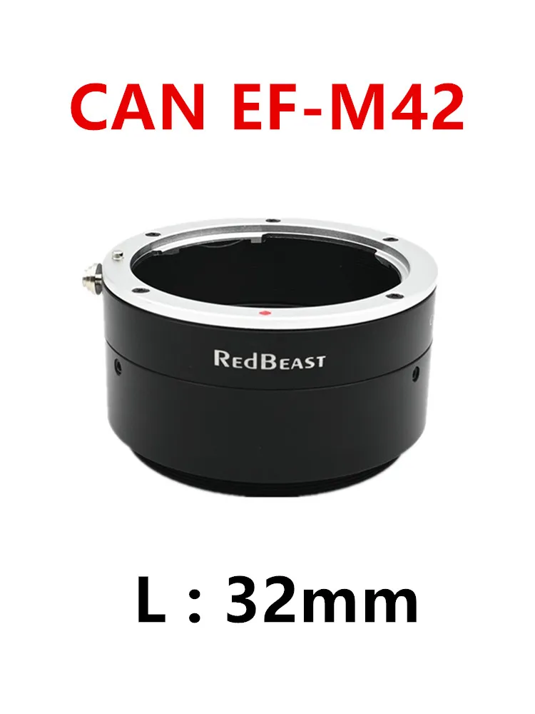 CANON EF lens to M42 industrial Camera Adapter For EF-M42 mount for DALSA，HIKVISION，FLIR，Baumer，Basler，Lumenera,Vieworks EOS-M42