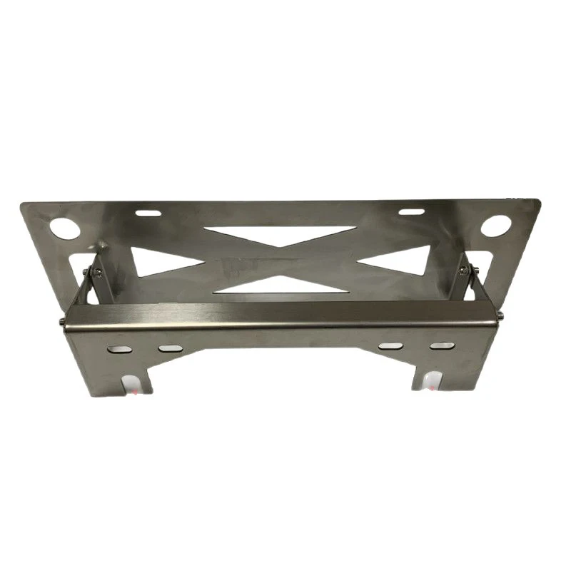

License Plate Frame Stainless Steel Holder License Plate Reader 254mm Hole Spacing Off-Road Vehicle Front Bumper Modification