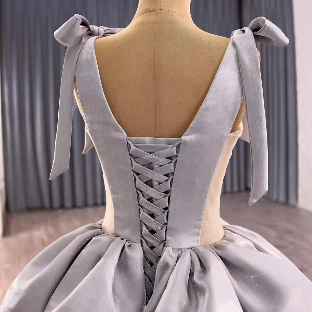 Sexy V-Neck Sleeveless Evening Dress Lace-Up Back Sheath Style Customizable Luxury Abendkleider 2026