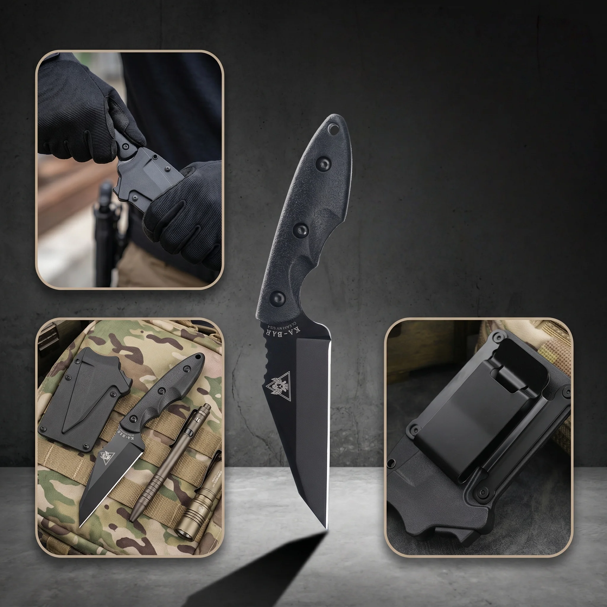 Hoogwaardig stalen mes met vas - Dive Knife Titanium recensie en prijs