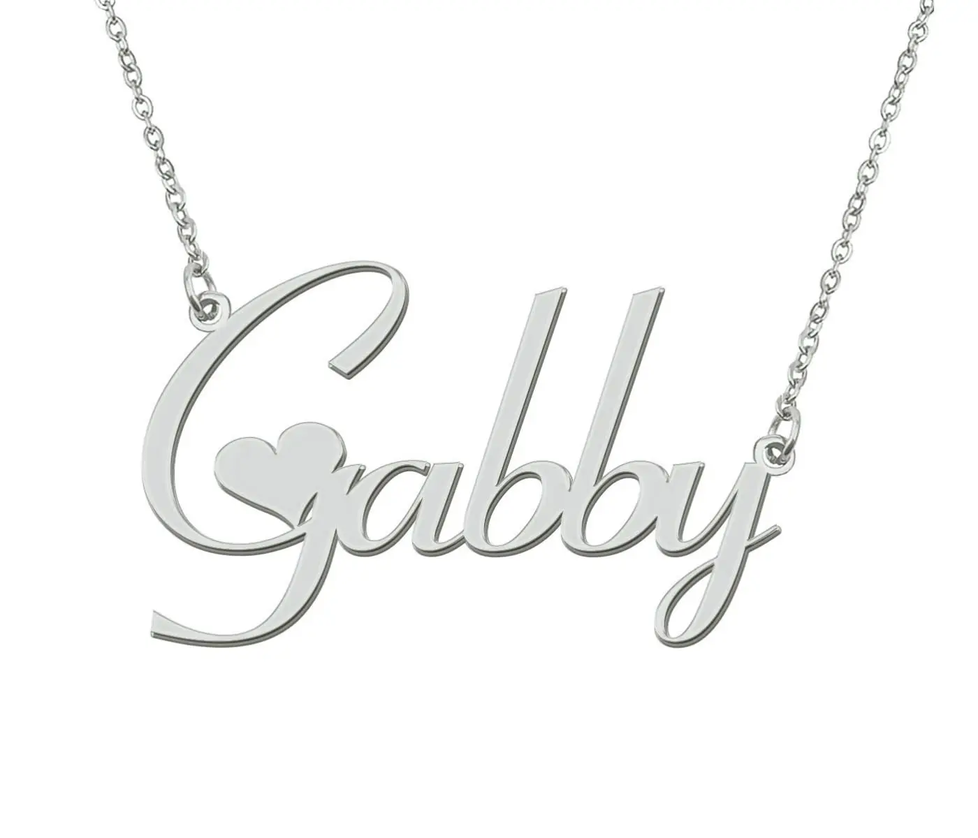 

Gabby Initial Name Necklace for Women Personalized Stainless Steel Jewelry Pendant Girls Annivesary Gift