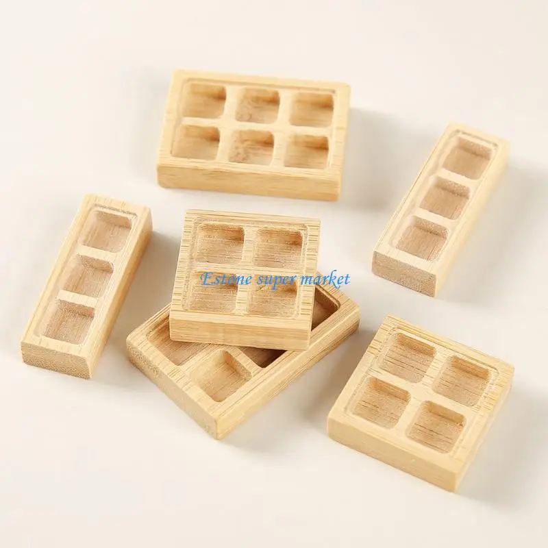 090B Mini Display Tray For Dollhouses Furniture Creative Play Toy With Smooth Surfaces
