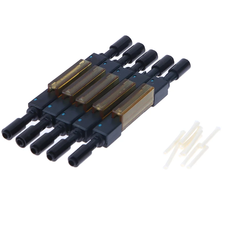 Fibra óptica splice l925b, fibra óptica, conector rápido, único cabo, 5pcs