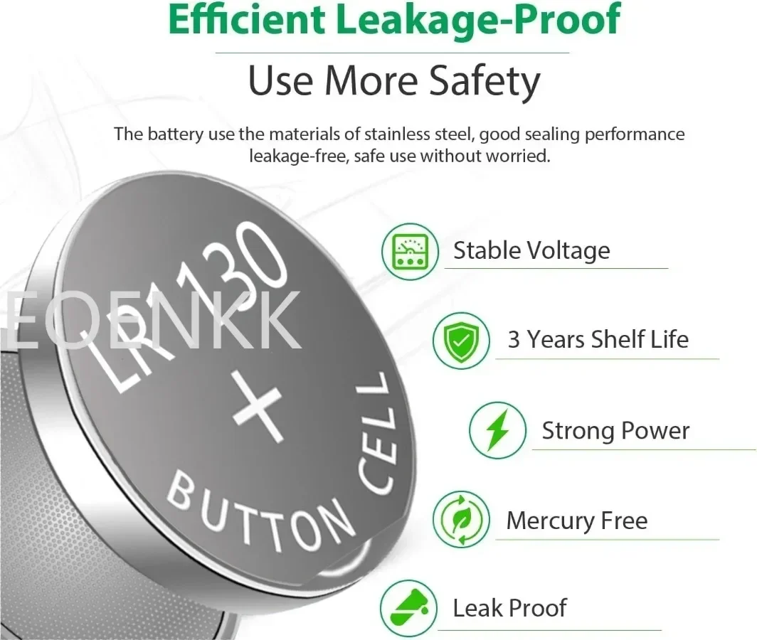 جديد بالجملة AG10 LR1130 1.5 فولت خلية زر قلوية LR54 SR54 SR1130 LR1130 بطاريات لمشاهدة اللعب التحكم عن بعد
