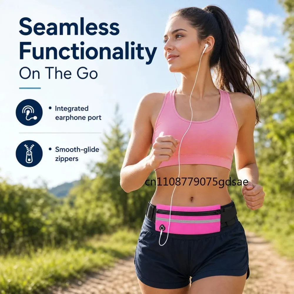 1pcs Colorful Waterproof Neoprene Fanny Pack Running Man Waist Bag