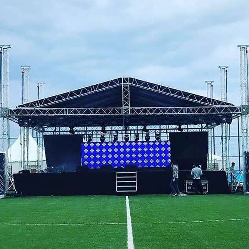 Aluminum Roof Stage Frame Truss Heavy  Structure Concert Truss System for Outdoor Events Stage Truss