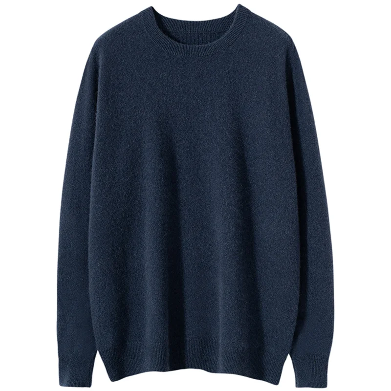 2024 new autumn and winter men\'s cashmere sweater, round neck, casual, daily, popular, warm, cashmere sweater