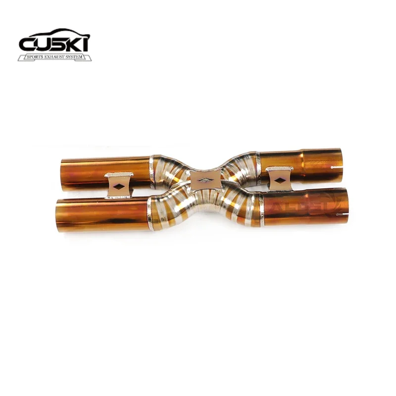 

Stainless steel titanium tube X-tube cat back exhaust pipe suitable for Ferrari GTC4 car exhaust modification accessories