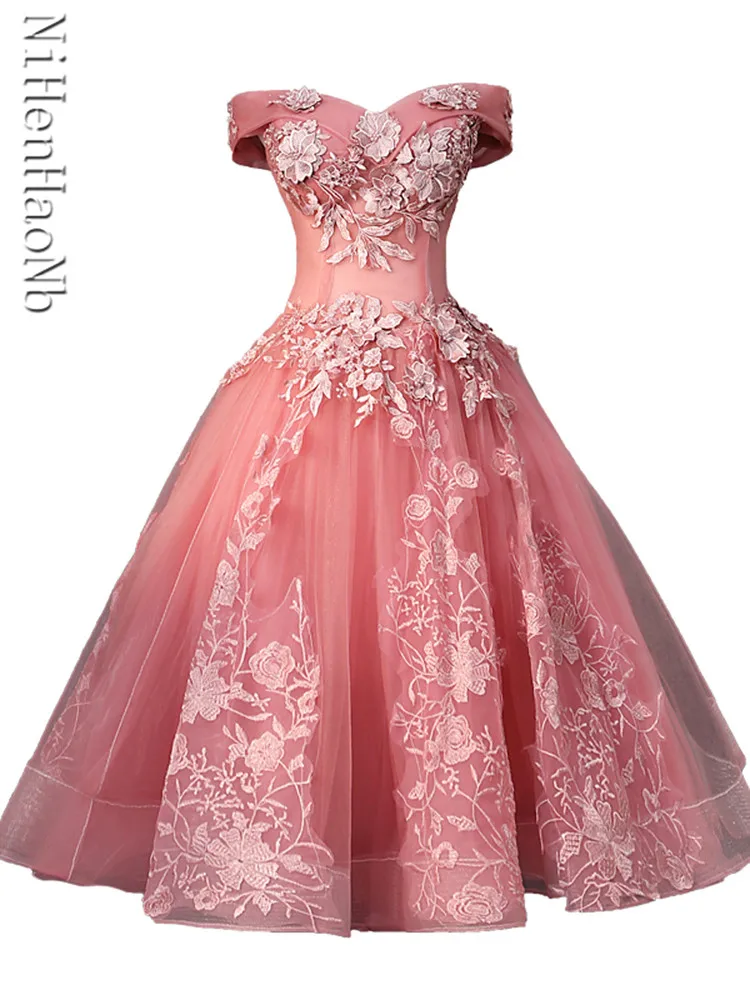 Quinceanera Dress Luxury Party Prom Formal Dress Elegant Boat Neck Ball Gown Vintage Quinceanera Dresses