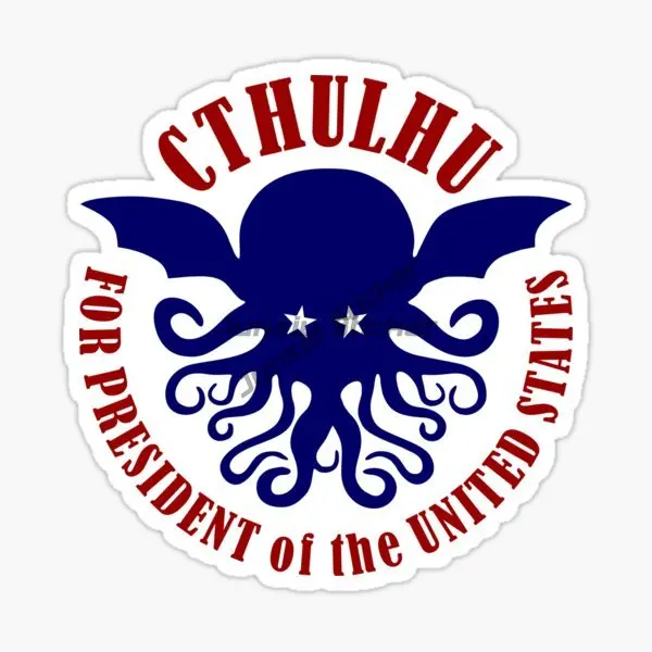 Cthulhu Great Old Ones Octopus Monster Tentacles Creative PVC Sticker for Decorate Wall Car Window Off-road Helmet Bumper Decal