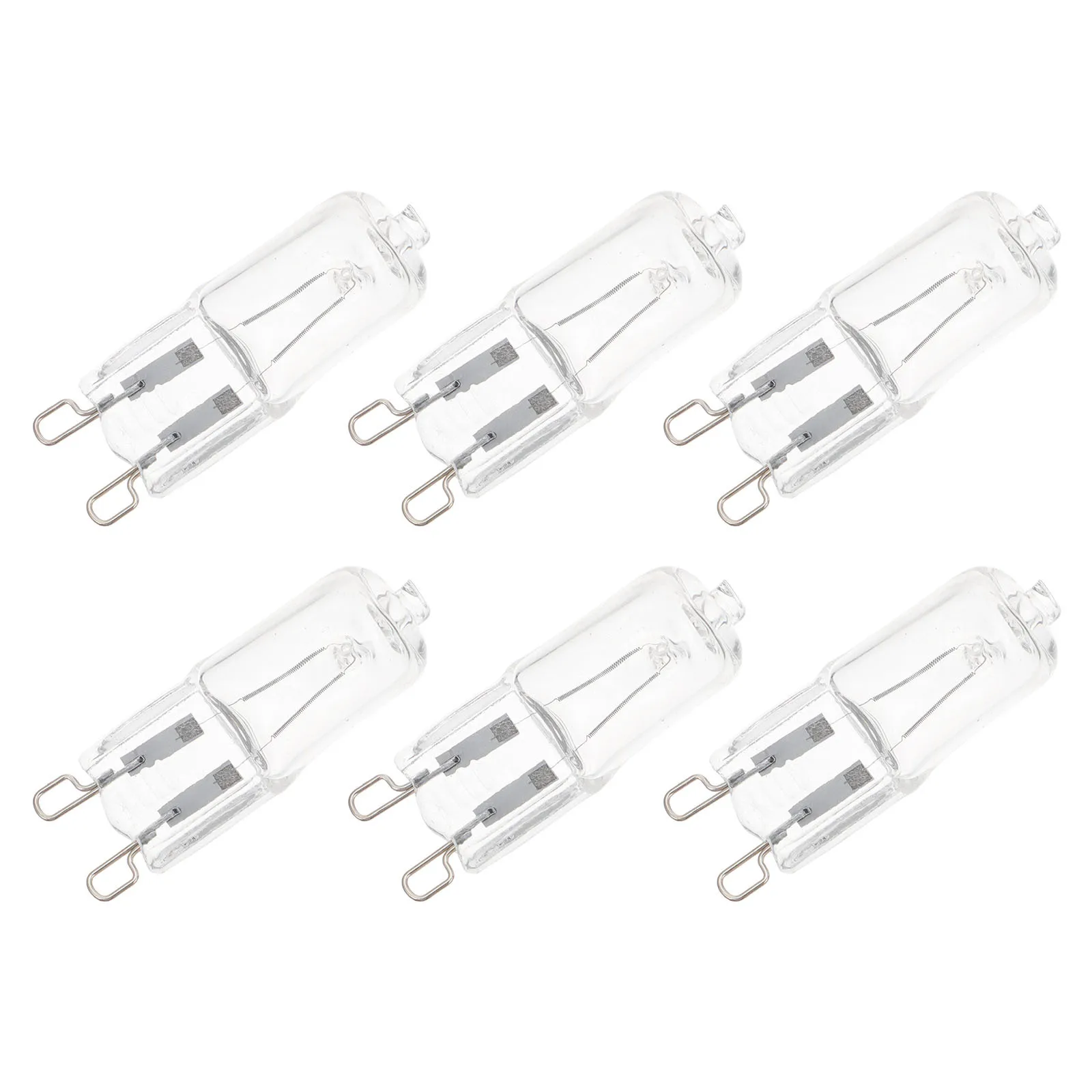 

6Pcs Halogen Lamp Bulb G9 40W Heat Resistant Glass Replacement Bulb for Oven Refrigerator Appliance Oven Halogen Lamp