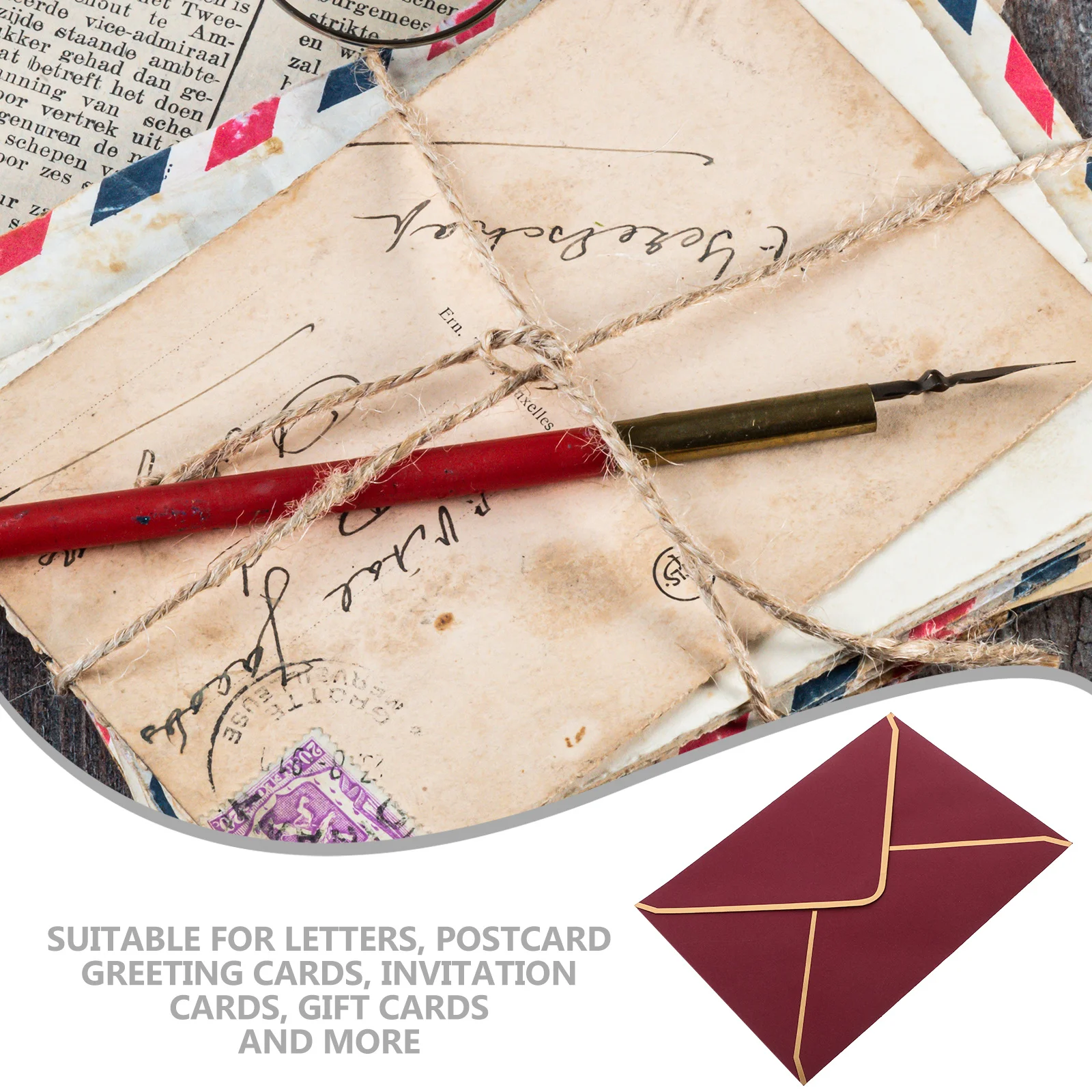 

10 шт., конверты с деловыми приглашениями, простые красочные маленькие канцелярские конверты для свадебных открыток, открытка с благословением