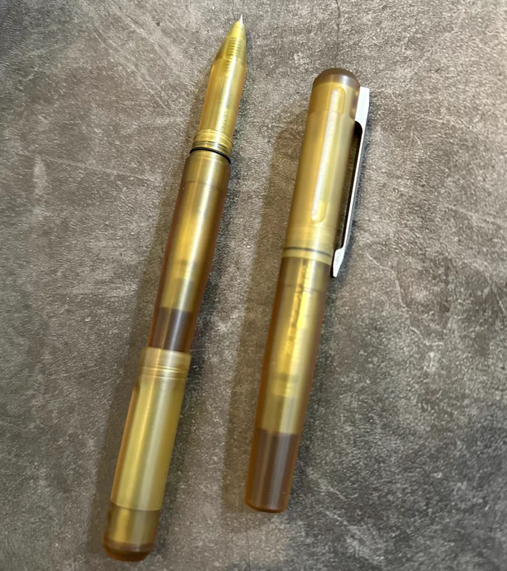 Ultem PEI Resin Gel Pen for Sketching & Note-Taking, Titanium Clip, Aesthetic Office/School Writing Supplies Gift