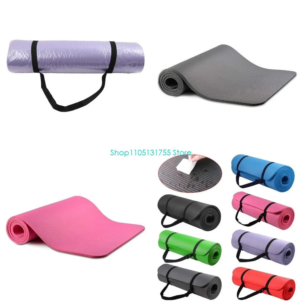 

K0EF 1 комплект коврика для йоги для очень толстой подушки для фитнеса и пилатеса толщиной 1 см, нескользящая подушка для