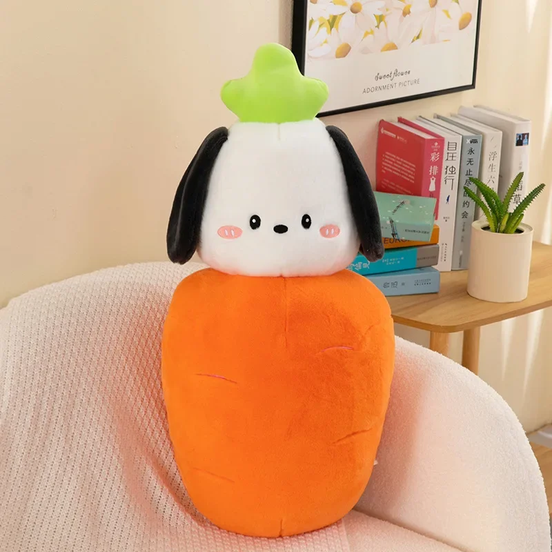 50/70/80cm Sanrio Kawaii Pochacco Dog Carrot Stuffed Plush Toys Pillow Cartoon Anime Soft Cute Baby Birthday Gift Children Dolls