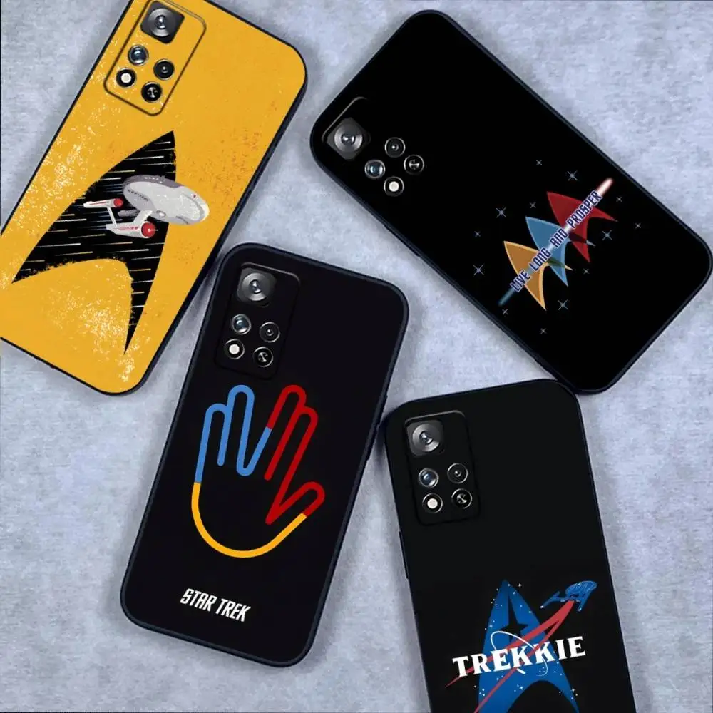 

S-StarS Trek Space Phone Case For Samsung S 25,24,23,22,30,21,10,9,Ultra,Plus,Lite,FE,4,5G Black Soft Case