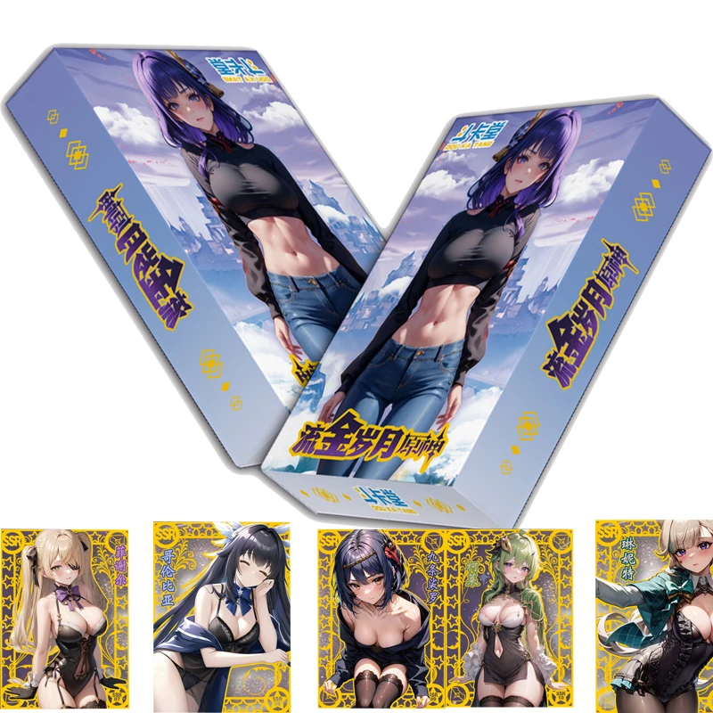 Genshin Impact Card Goddess Story Genshin Impact Peripheral Cards Beautiful Kawaii Girls Japanese Anime Collector's Edition Card