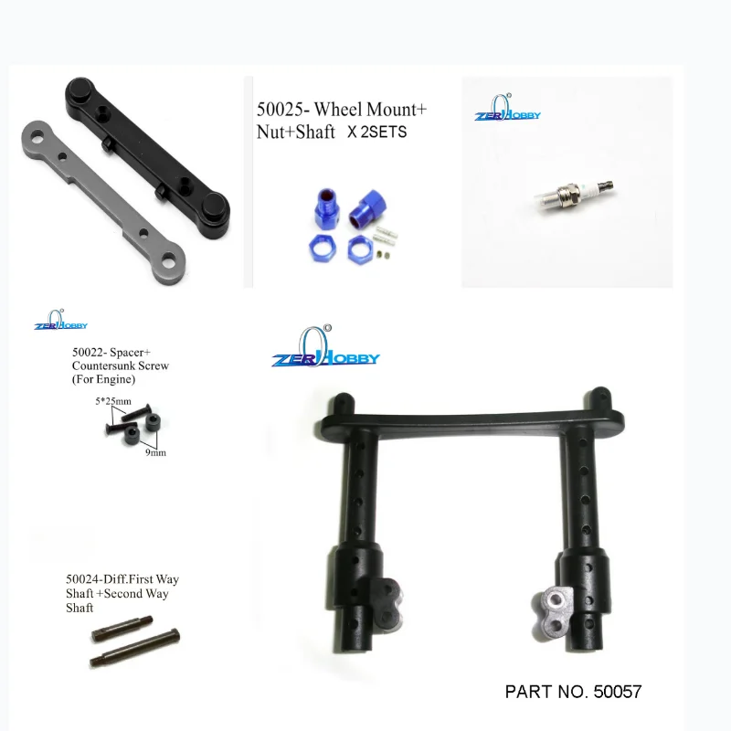 

HSP RACING SPARE PARTS 50063 50062 50025 50057 50058 50024 50023 50037 50022 50053 FOR HSP 1/5 94059, 94050