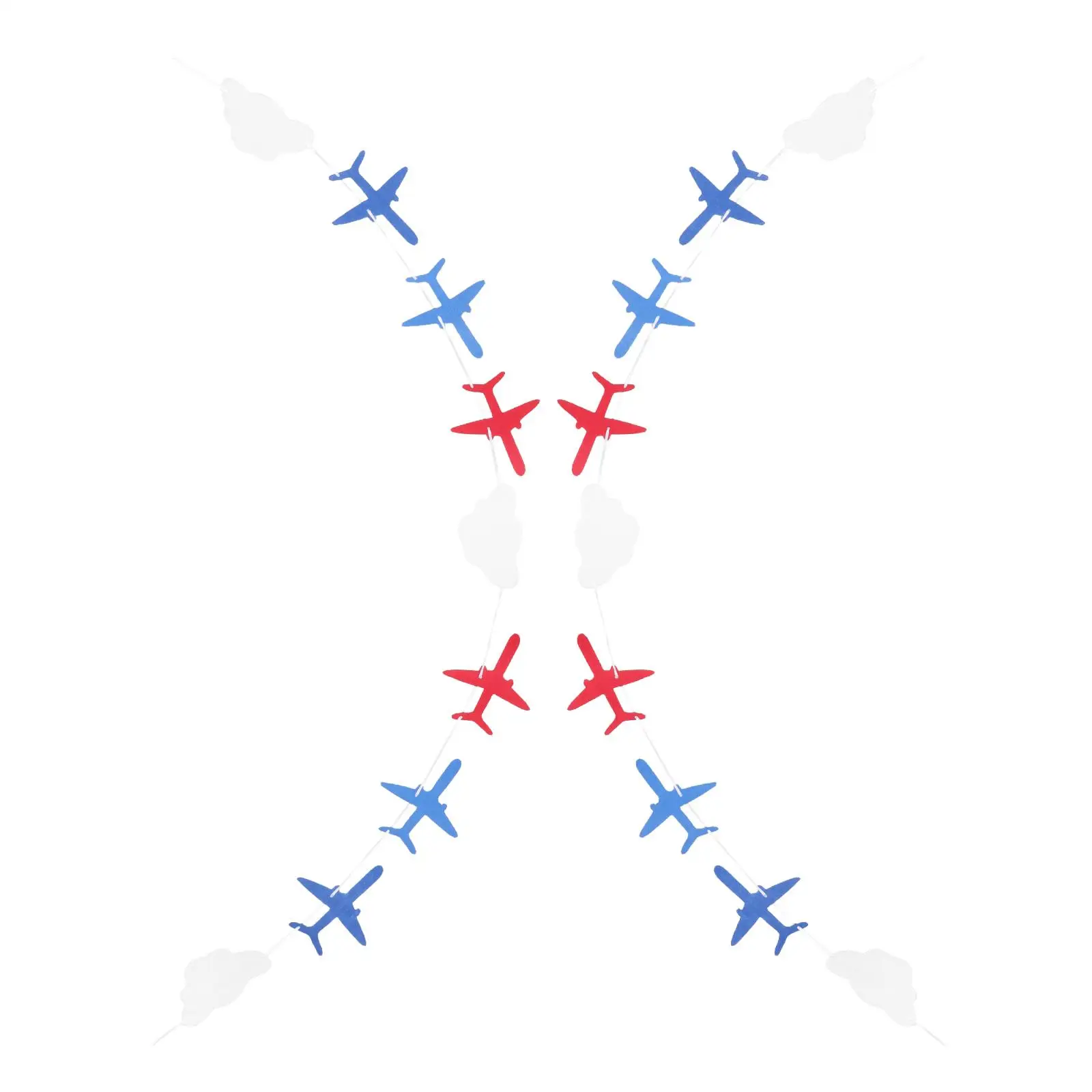 

Airplane Clouds Banner 2 Sets Birthday Garland Party Decorations Vintage Bunting Pennant Flags Plane Cloud Hanging Decor Baby