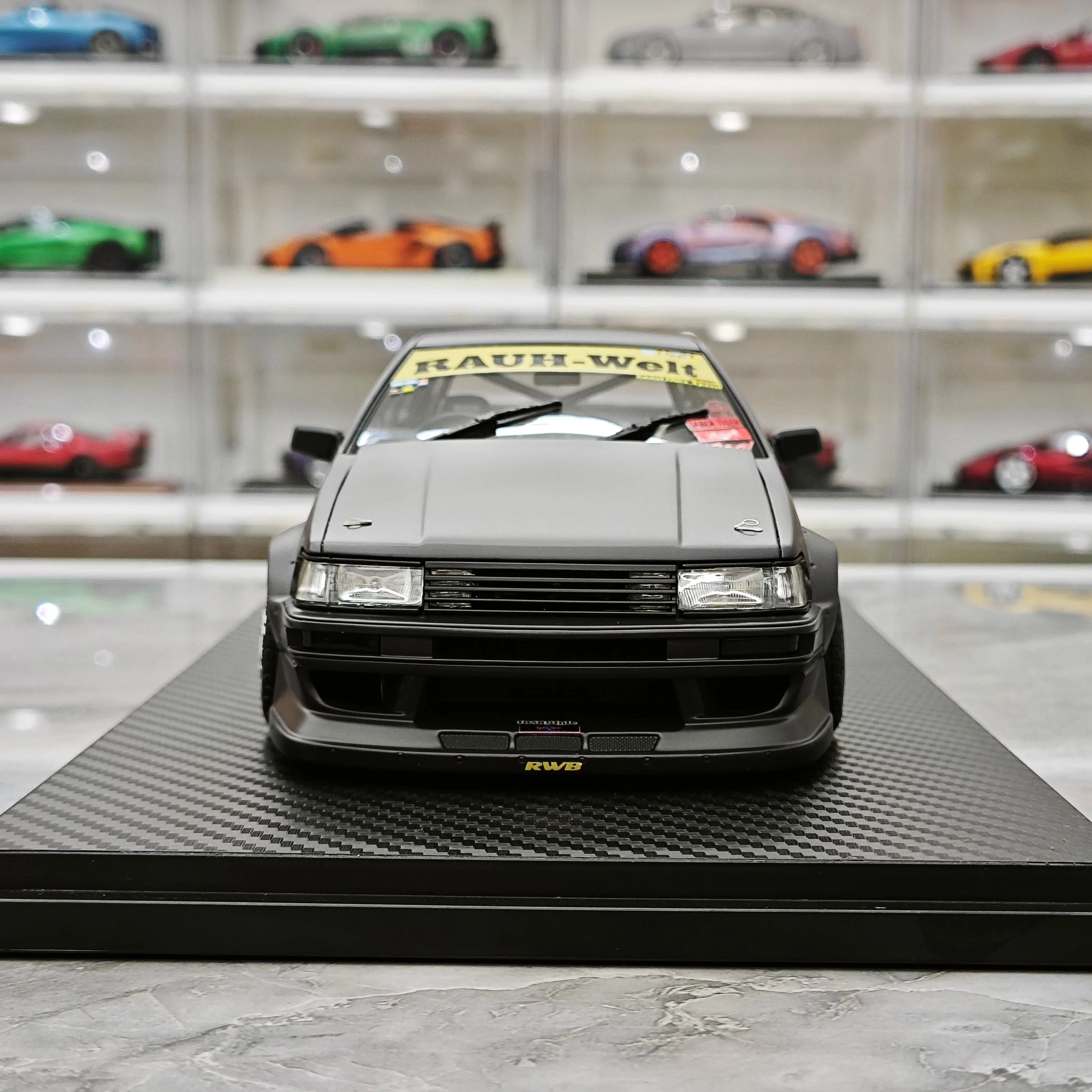 IG 1/18 Toyota AE86 RWB Widebody JDM Resin Car Model IG2606 Cars Simulation Collection Cars Model Limited Version Car Toys Gift
