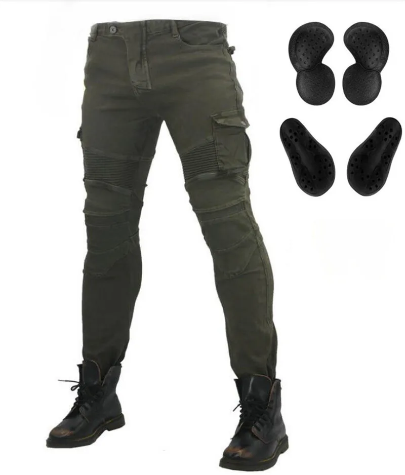 

Брюки Bo6 Высококачественные брюки для верховой езды Moto Knight Повседневные велосипедные защитные джинсы Гоночные брюки Черный Зеленый Серый