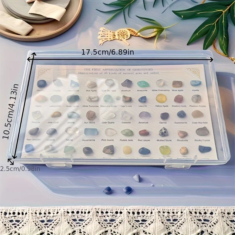 Each box contains 50 mineral specimens, irregular crystal healing gemstones, for quartz collection and research view 4