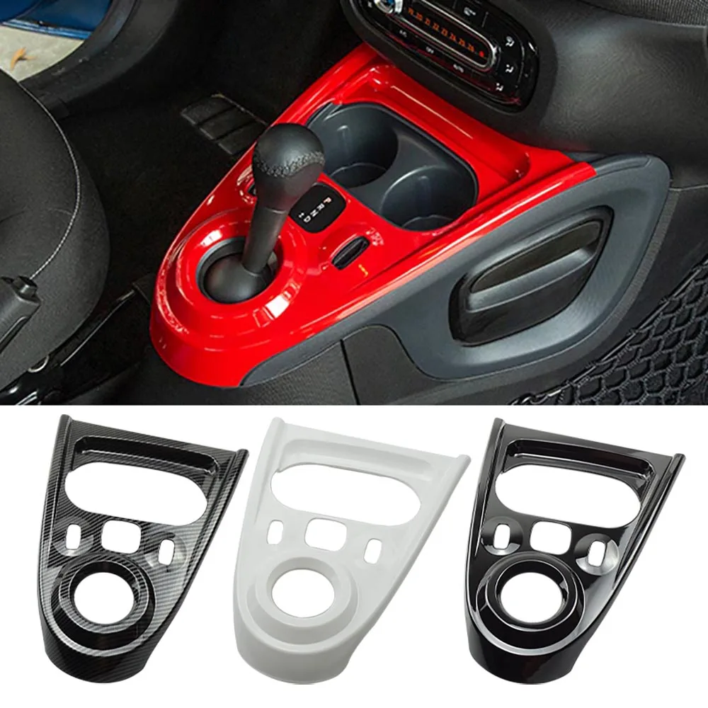 

Крышка панели переключения передач для Mercedes Smart 453 fortwo forfour W453, декоративная наклейка для интерьера, модификация автомобильных аксессуаров