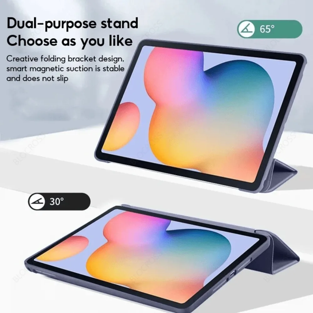 Für Samsung Galaxy Tab S6 S10 Lite A9+ A11 Plus A11 A9 A8 A7 S8 S9 S10 11 FE 12,4 Smart Auto Sleep Wake Funktion Silikon Abdeckung – Detail 4