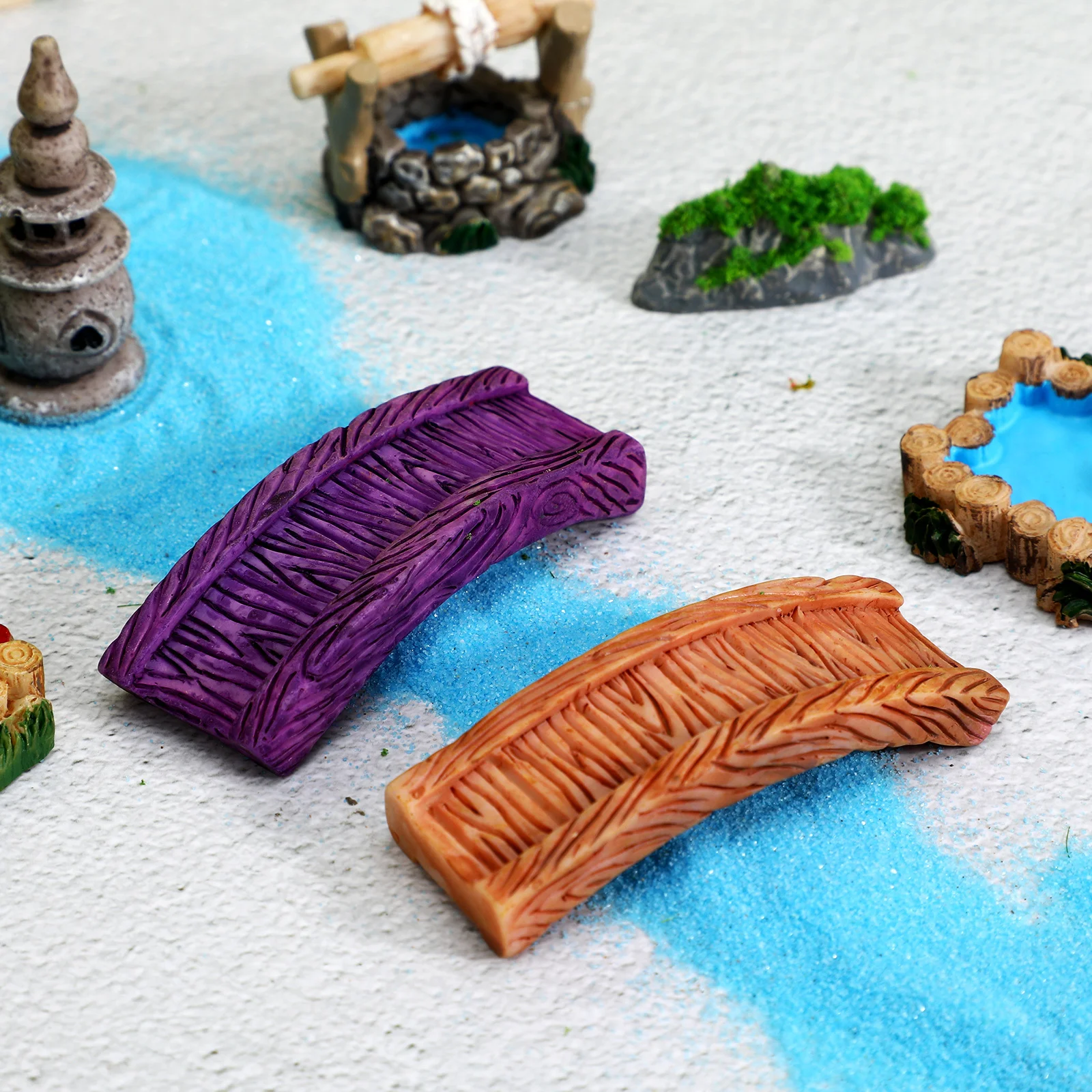 

15Pcs Mini Garden Decor Resin Figurines Unique Appearance Fade Resistant Micro Landscape Bonsai Supplies