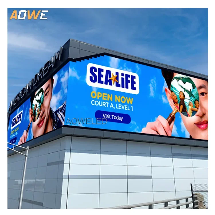 AOWE P6 P8 P10 Led Advertising Billboard Pantalla Led Publicidad Exterior front access big Outdoor Display Screen