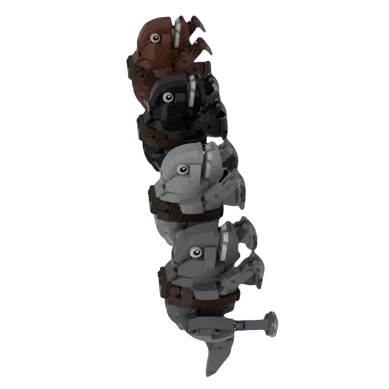 

MOC mini monster four models - small particles assembled toy building blocks 928 pieces - suitable for all enthusiasts. Creative