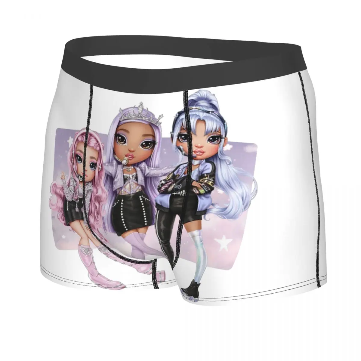 Custom Rainbow High Sisters Underwear Men Stretch RH KPOP Boxer Briefs