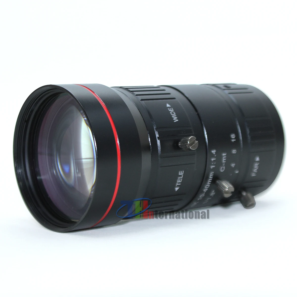10-40mm HD 8MP 4K Industrial Camera Lens C Mount Varifocal Manual Iris Aperture F1.4 CCTV Accessory for Surveillance Cameras