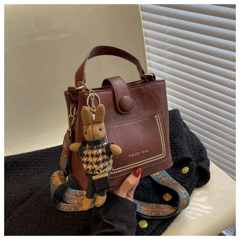 

Сумка премиум-класса, женская новая модная сумка через плечо, дизайнерская портативная сумка-ведро