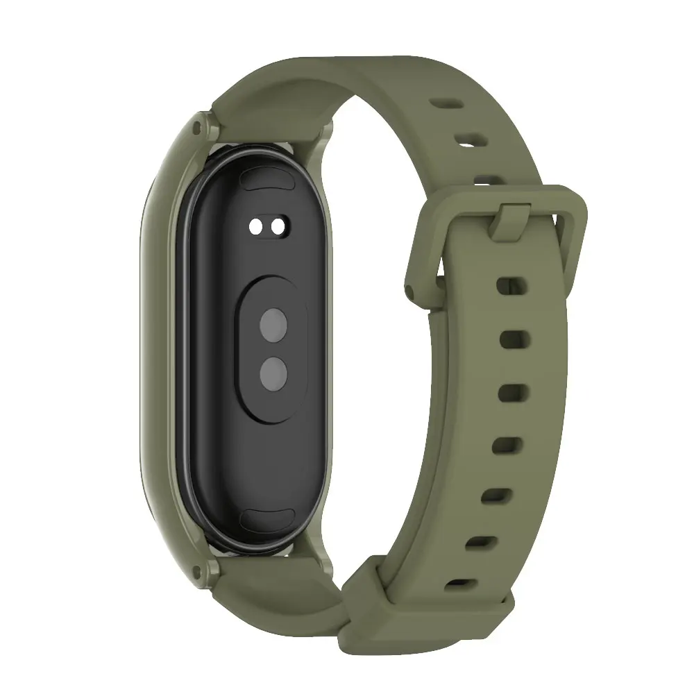 Silicone Watch Bracelet for Mi Band 8 Strap for Xiaomi Mi Band 9 Correa Waterproof Smartwatch Replacement