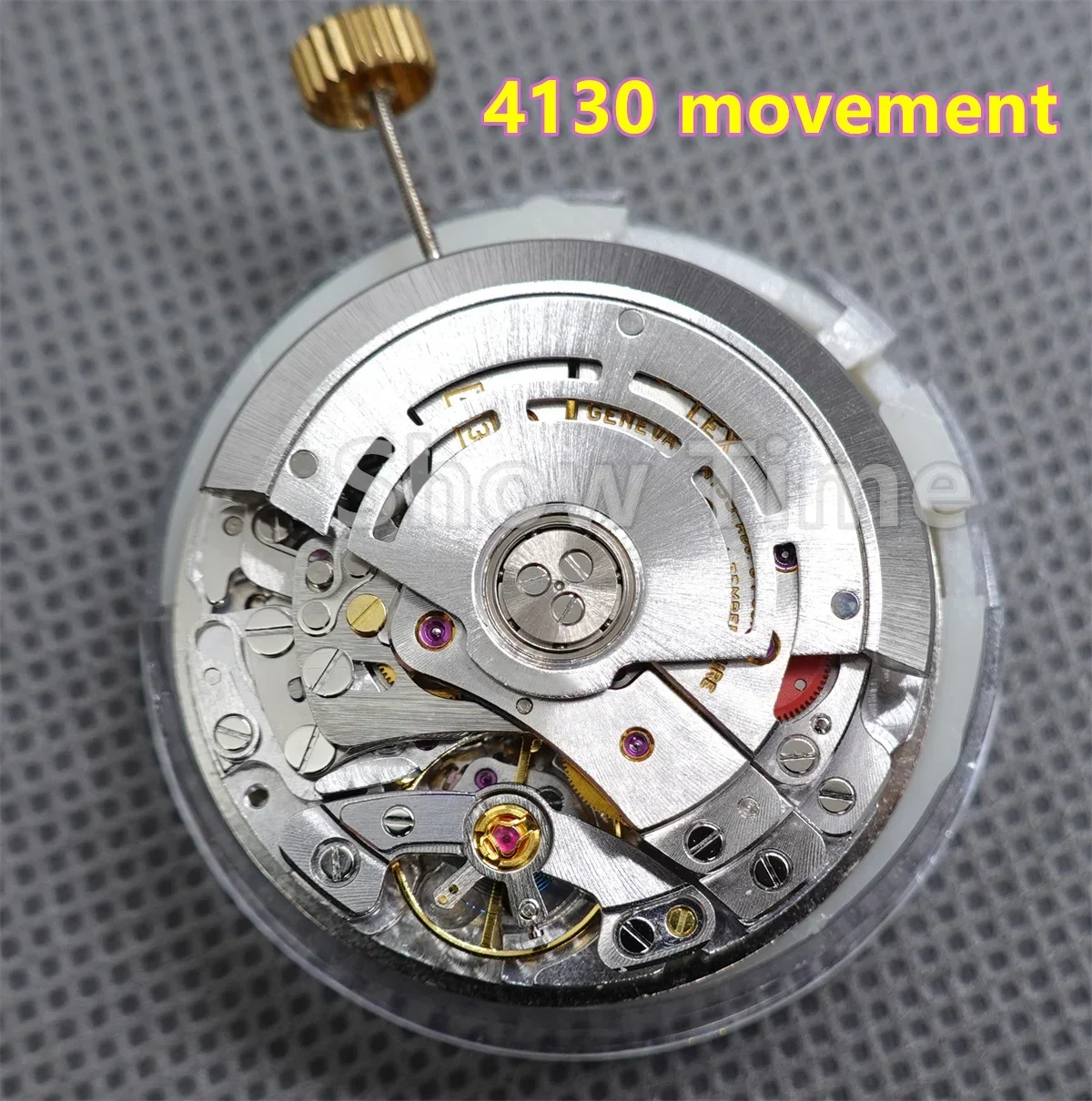 حركة Noob 4130 حركة ساعة أوتوماتيكية 3.6.9 كرونوغراف لآسيا 4130 استبدال ميكانيكي حركة إصلاح مصنع نظيف